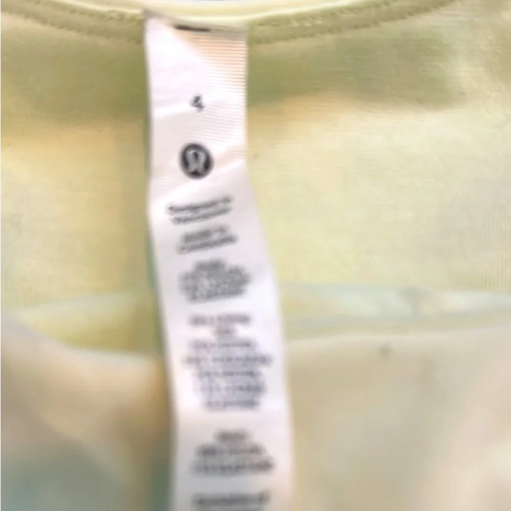 lululemon athletica Cream Crop Top - Picture 2 of 3